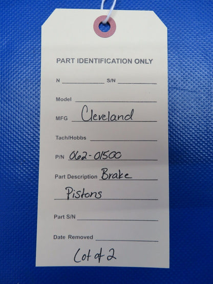 Cleveland Brake Pistons P/N 062-01500 LOT OF 2 (0624-1760)