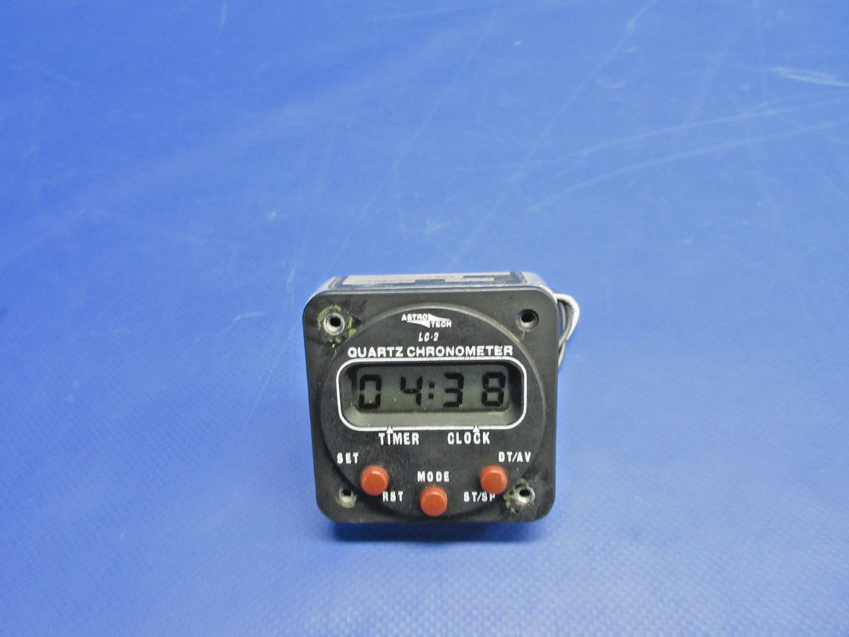 Cessna 310N Astro Tech LC-2 Quartz Chronometer P/N AT420100 TESTED (0826-700)1
