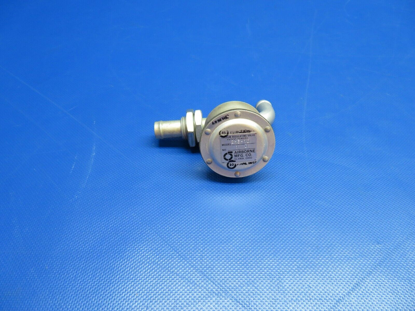 Airborne Vacuum Regulating Valve P/N 2H3-10 NOS (0424-1177)