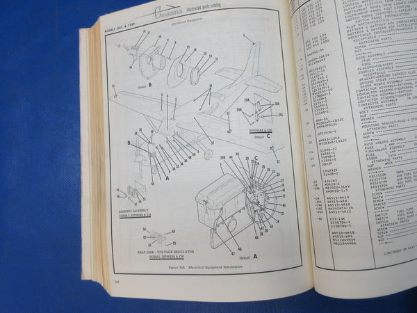 Cessna Skywagon 1969 -1976 Parts Catalog & 1969-1970 Service Manual (1024-1305)