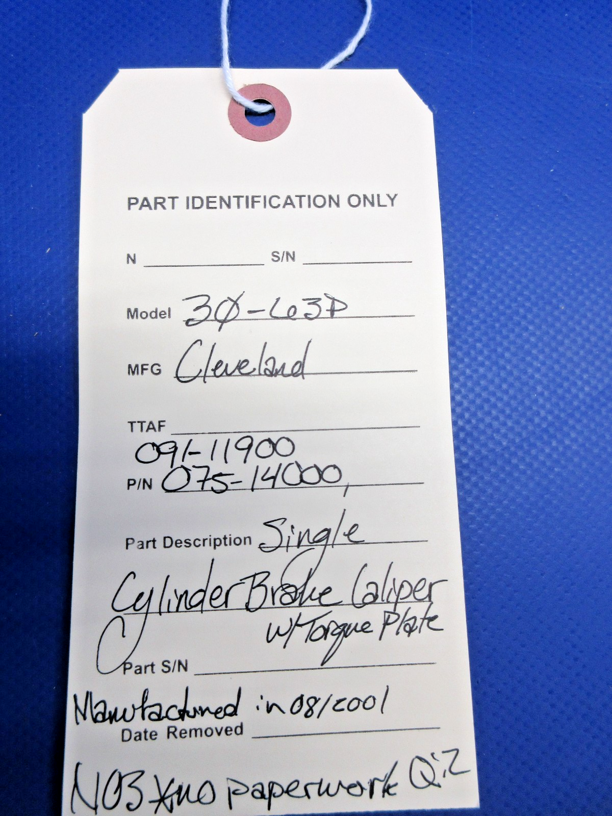 Cleveland 30-63P Brake Caliper w/Torque Plate 075-14000 NOS (0326-718)19