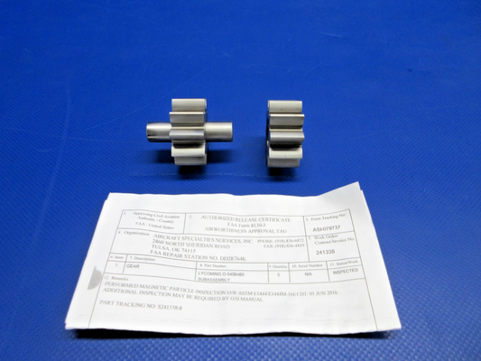 Lycoming O-540-B4B5 / O-540 Oil Pump Gears Set w/8130 P/N LW-18109 (0226-993)0