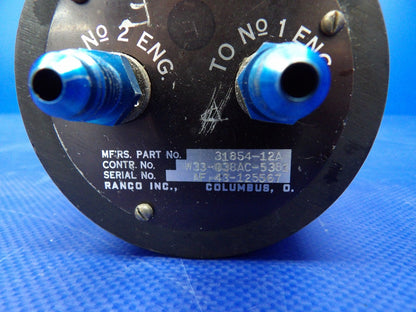 Piper Aztec Ranco Manifold Pressure Gauge P/N 31854-12A WARRANTY (0726-1233)4
