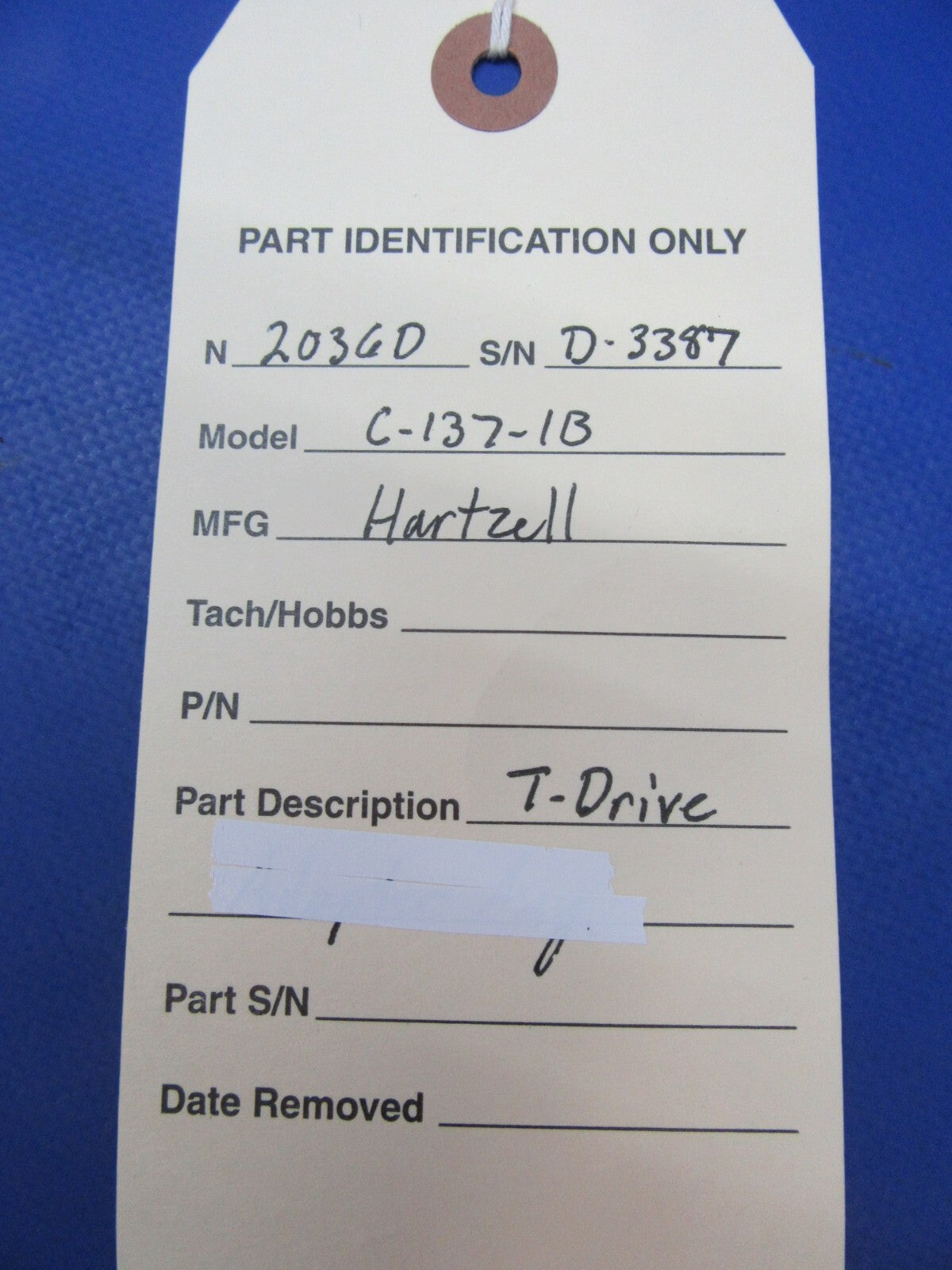 Hartzell C-137-1B T-Drive for TCM / Continental E-Series Engines CORE (0523-16)15