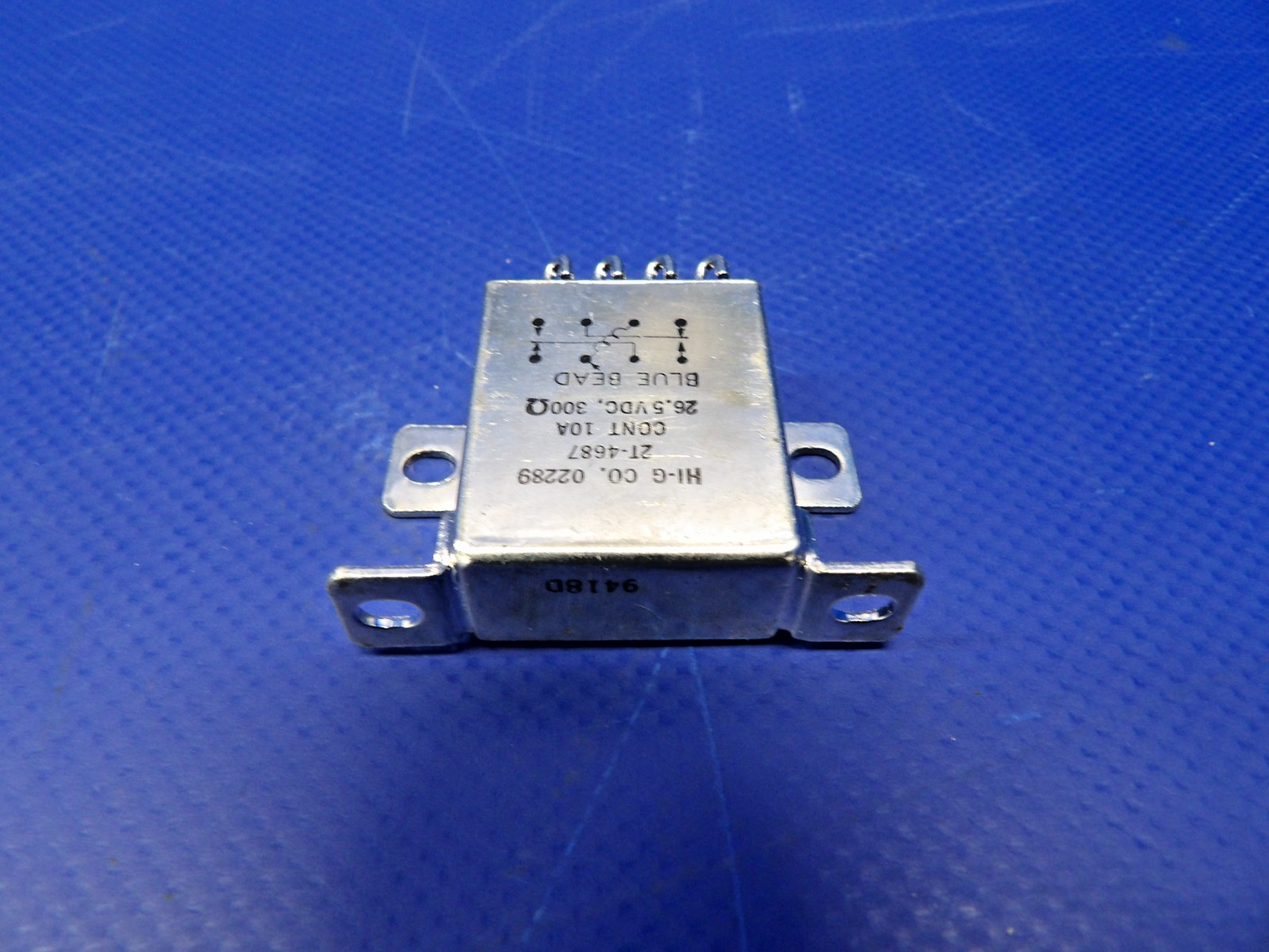 Beech Sealed Relay 26.5V P/N 50-380048-1 NOS (0426-1280)4