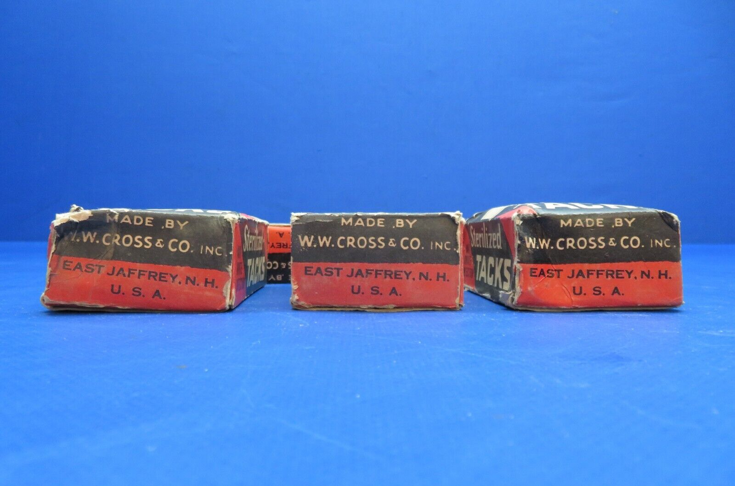 Vintage Cross Sterilized Tacks NOS LOT OF 5 BOXES (0423-406)