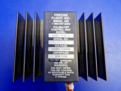 Precise Flight 1220 Pulselite Control Unit 12/24V w/STC SH3319NM NOS (0426-1255)8