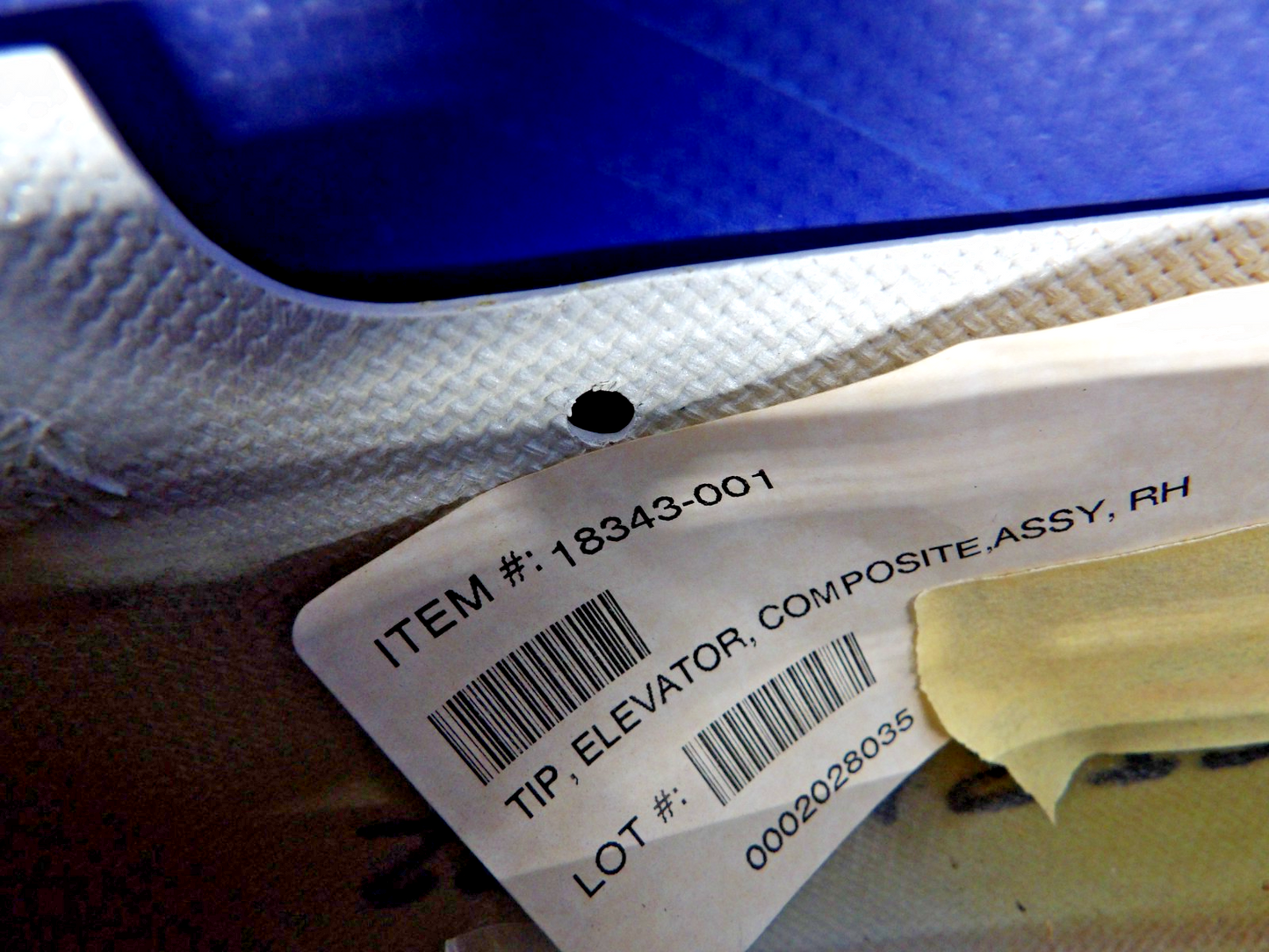 Cirrus SR20/SR22 LH Elevator Tip P/N 18343-001 NOS (0426-1313)1