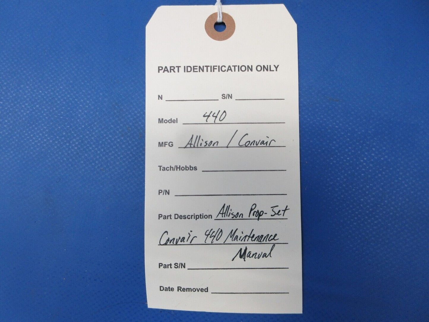 Allison / Convair Allison Prop-Jet Convair 440 Maintenance Manual (0824-1258)