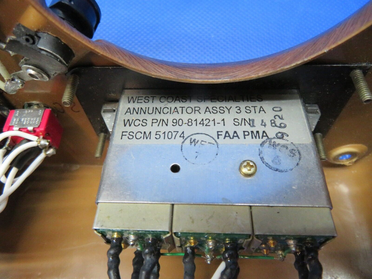 Mooney M20 / M20E Flight Panel w/ Cover Assy P/N 820001-3 (0424-169)