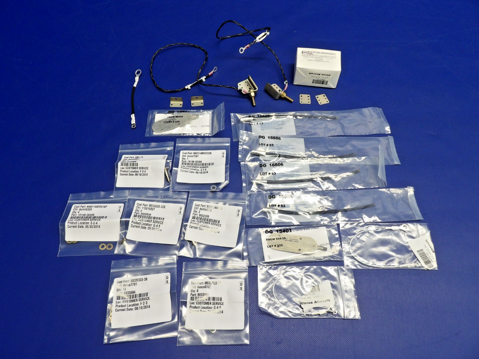 Cirrus SR20 / SR22 Static Wick Kit P/N 70504-001 NOS (0426-1260)1