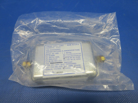 Ameri-King AK-950-FTR RFI Line Filter 14/28 V P/N AK-950-FTR NOS (0424-1189)