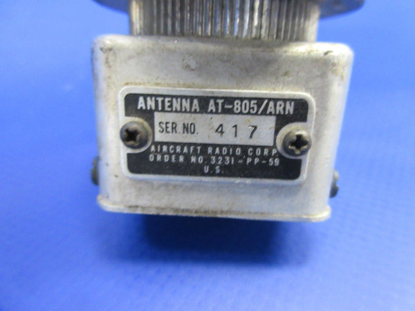 Bell 47J-2 Helicopter Aircraft Radio Receiver Antenna AT-805 / ARN (1124-946)