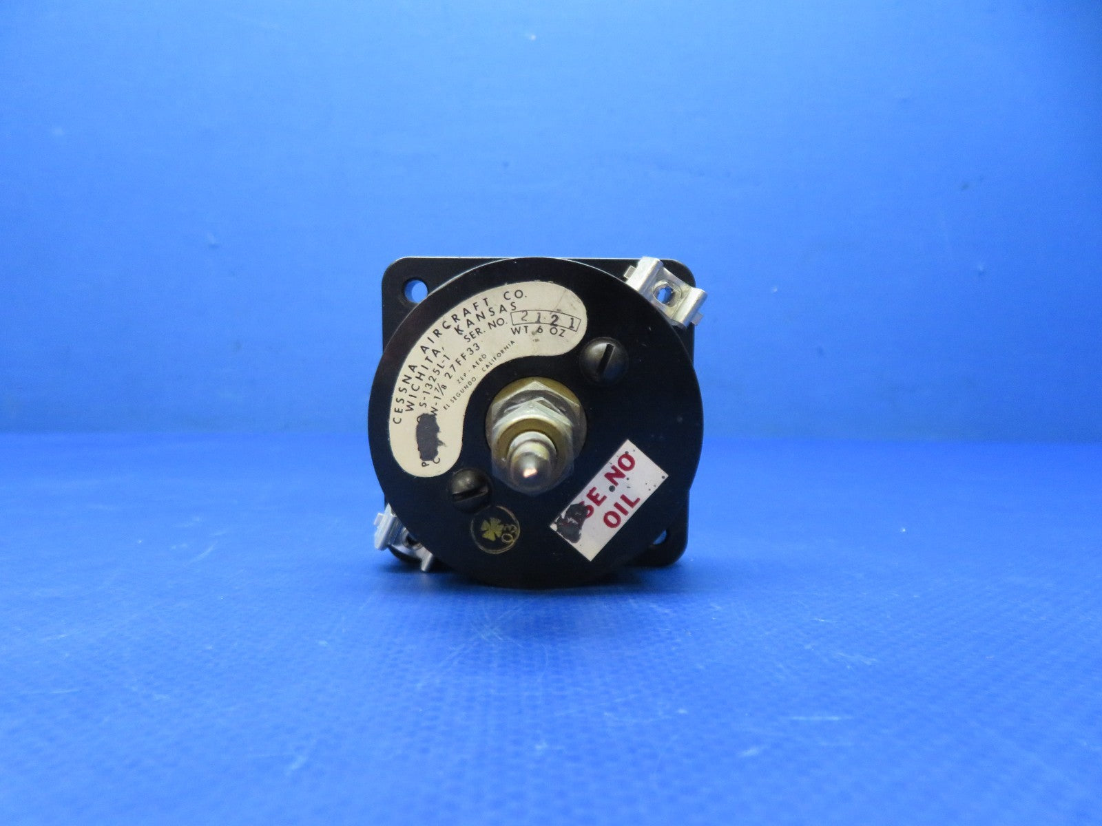 Cessna 421 Oxygen Cylinder Pressure Gauge P/N S-1325L-1 WARRANTY (0326-206)4