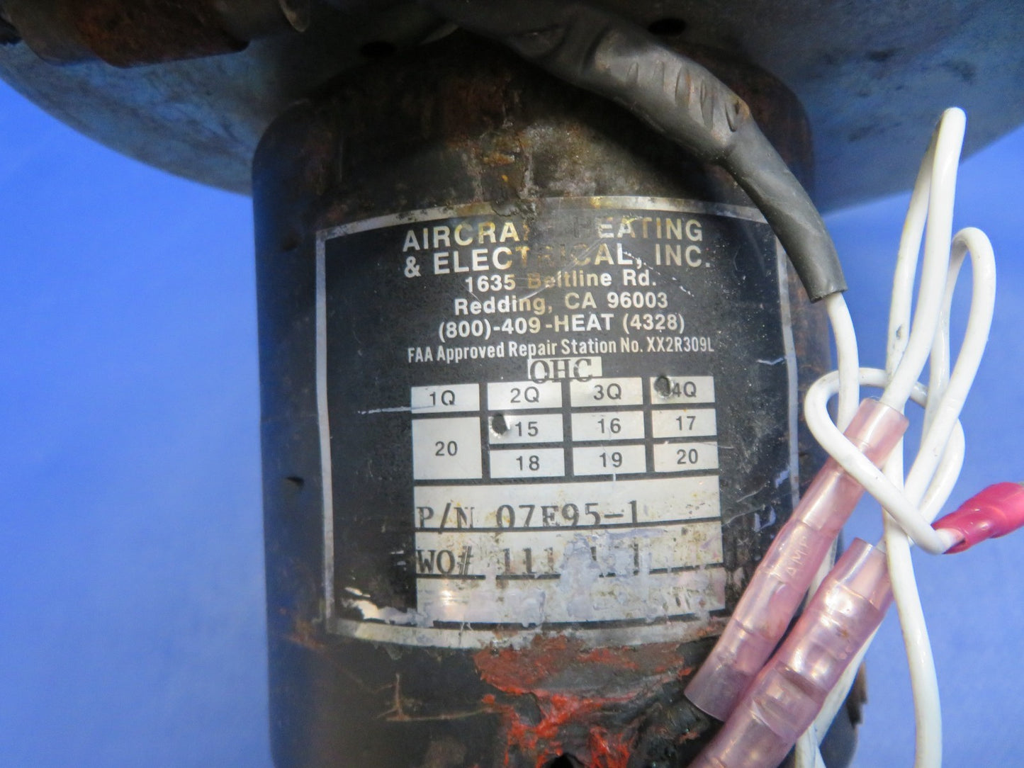 Beech 76 Duchess Janitrol Combustion Air Blower P/N 07E95-1 TESTED (0326-103)1