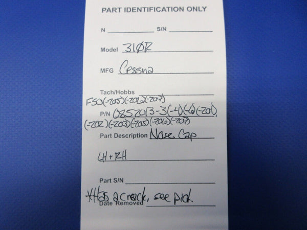 Cessna 310 / 310R Nose Cap LH & RH P/N 0852013-3 (1124-1419)