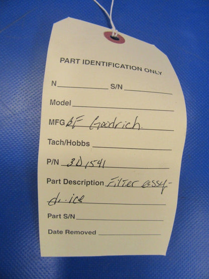 B.F. Goodrich Filter Assy De-Ice P/N 3D1541 (0618-32)