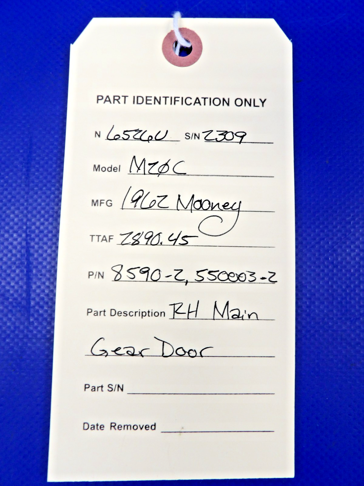 Mooney M20 / M20C RH Main Gear Door P/N 8590-2 (0426-1435)9