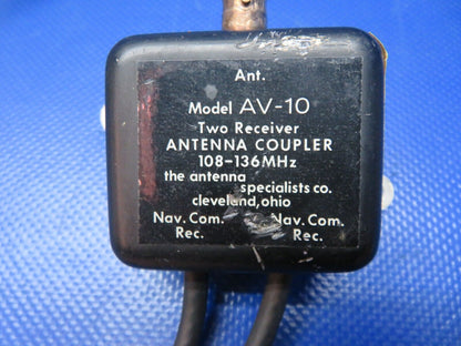 The Antenna Specialists Two Receiver Antenna Coupler AV-10 WARRANTY (0324-206)