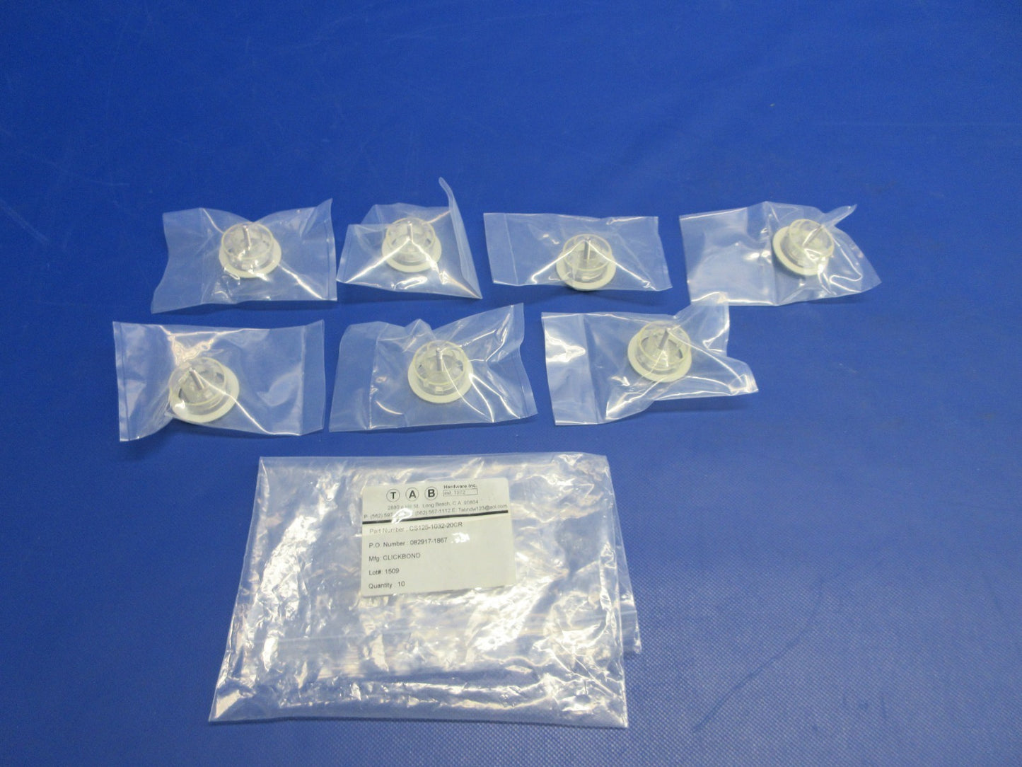 Click Bond Adhesive Stud P/N CS125-1032-20CR LOT OF 7 NOS (0426-775)1
