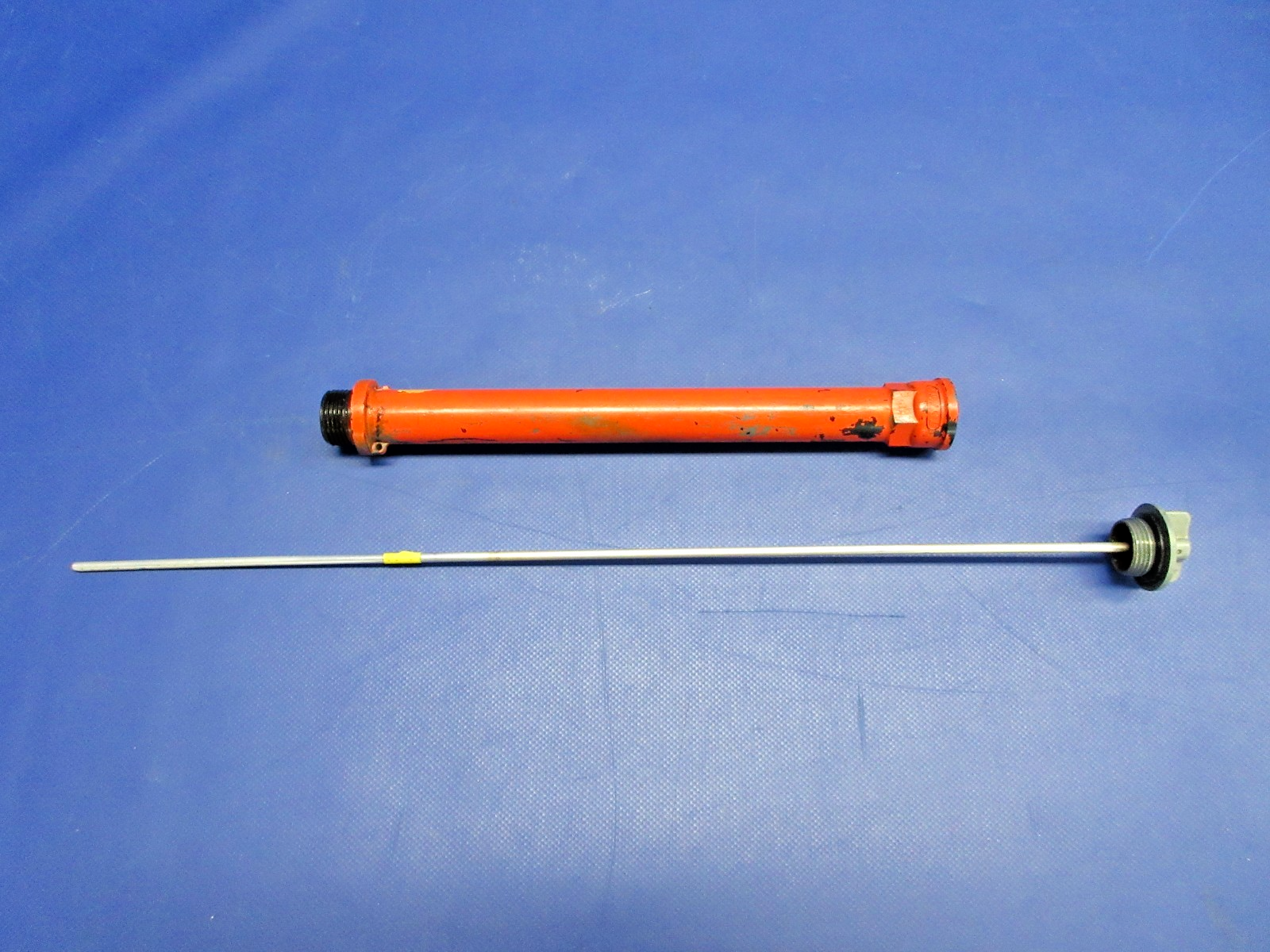 Lycoming 8QT.  Oil Dipstick w/ Fill Tube P/N 75736 (0326-941)0