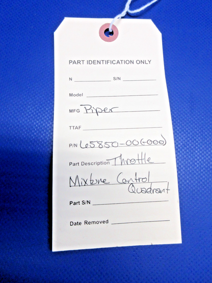 Piper Throttle Mixture Control Quadrant P/N 65850-00 (0426-735)8