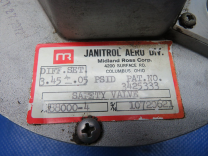 Janitrol Aero Safety Valve Assy P/N 88000-4 TESTED (0424-283)