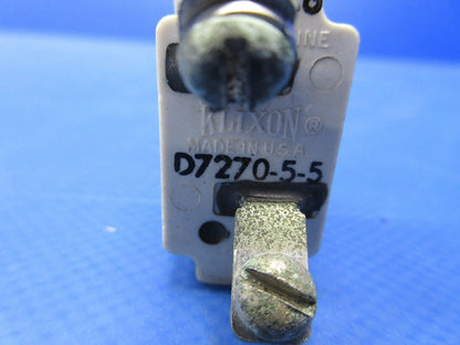 Mooney M20 / M20C Klixon Circuit Breaker P/N D7270-5-5 (1024-1319)