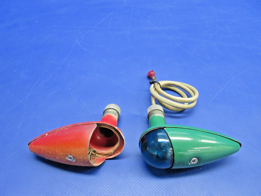 Globe GC-1B Swift Nav / Position Lights LH&RH  A-1285-R &-G-12 TESTED (0526-901)0