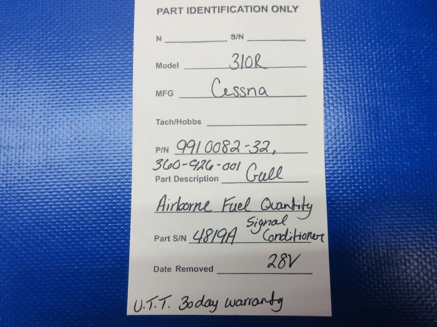 Gull Airborne Fuel Quantity Signal Conditioner 9910082-32 WARRANTY (1224-1303)