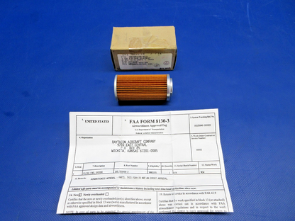 Beech Fuel Pump Filter w/8130 P/N 100-920068-3 NOS (0326-771)1