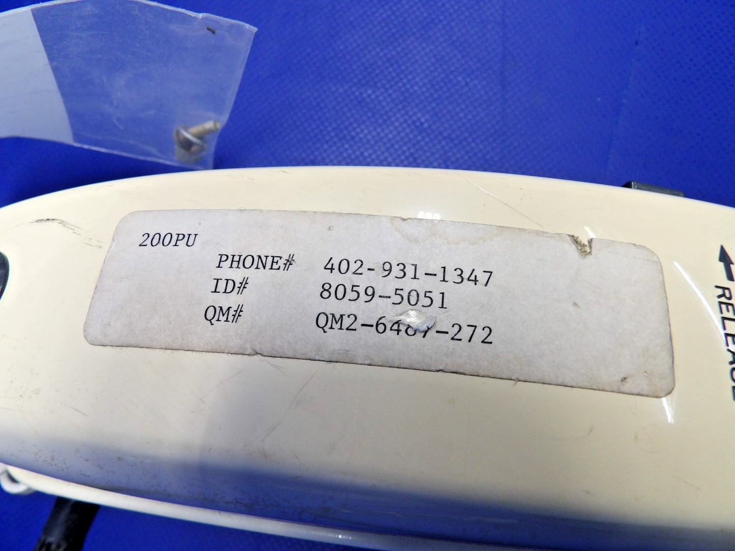 Global Wulfsberg Flitefone VI Cabin Phone Unit & Base 400-0123-112 (0426-12565