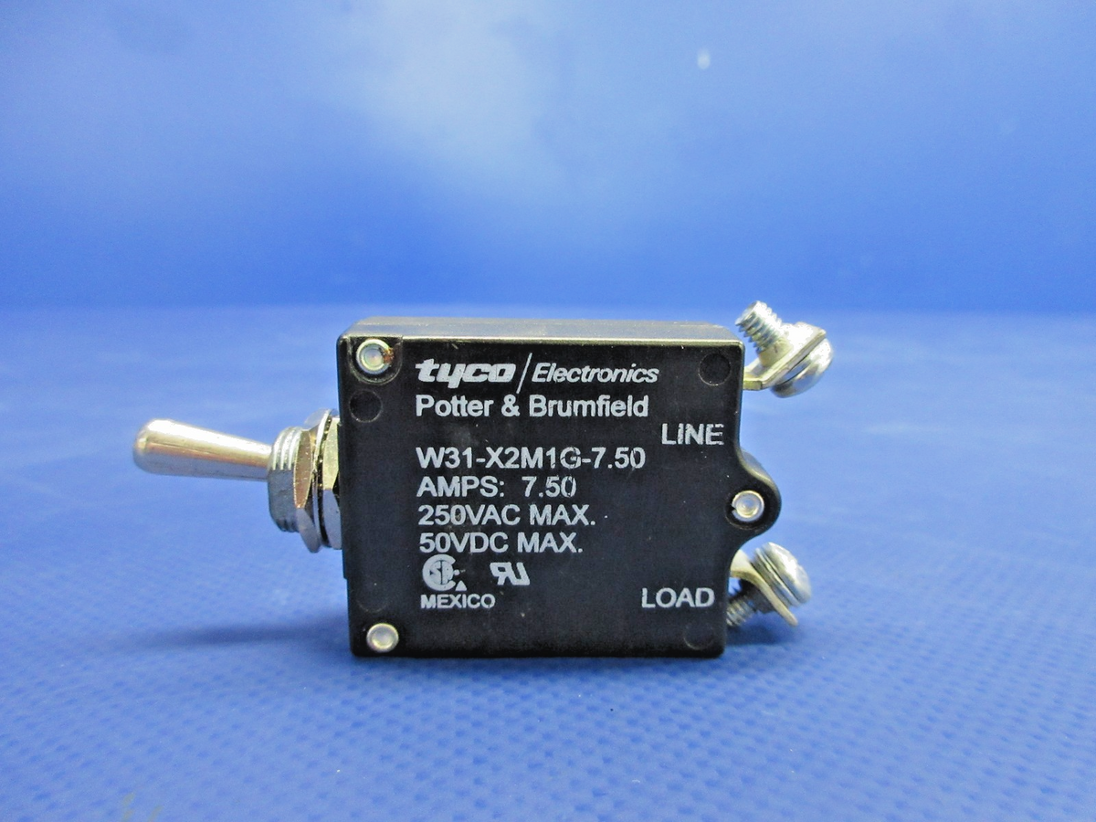Piper PA24 Toggle Switch & Circuit Breaker LOT 4TL66-1L, MS24658-21  (0826-836)5
