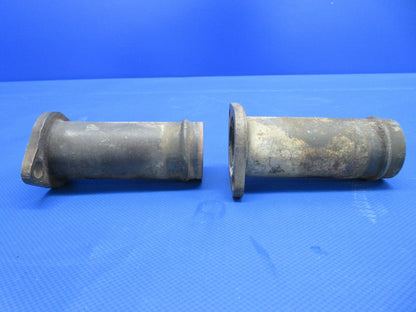 Cessna 172 Exhaust Riser w/ Clamps P/N 0450338-14 LOT OF 2 (0124-1430)7