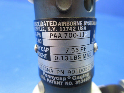 Cessna RH Fuel Level Transmitter w/ Mount P/N PAA700-11 WARRANTY (1224-1276)
