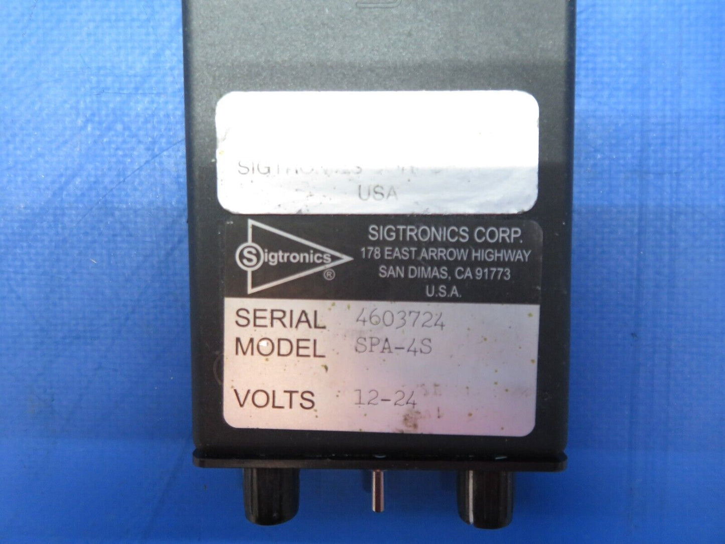 Sigtronics Intercom & Stereo Switches P/N SPA-4S, RES-401 (0923-485)