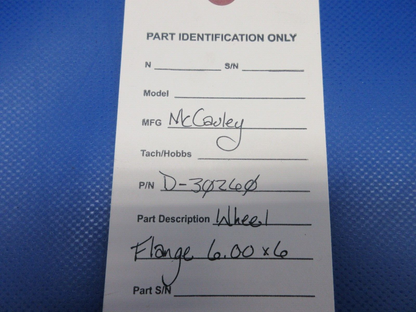McCauley Wheel Flange 6.00 x 6 P/N D-30260 (0324-1163)
