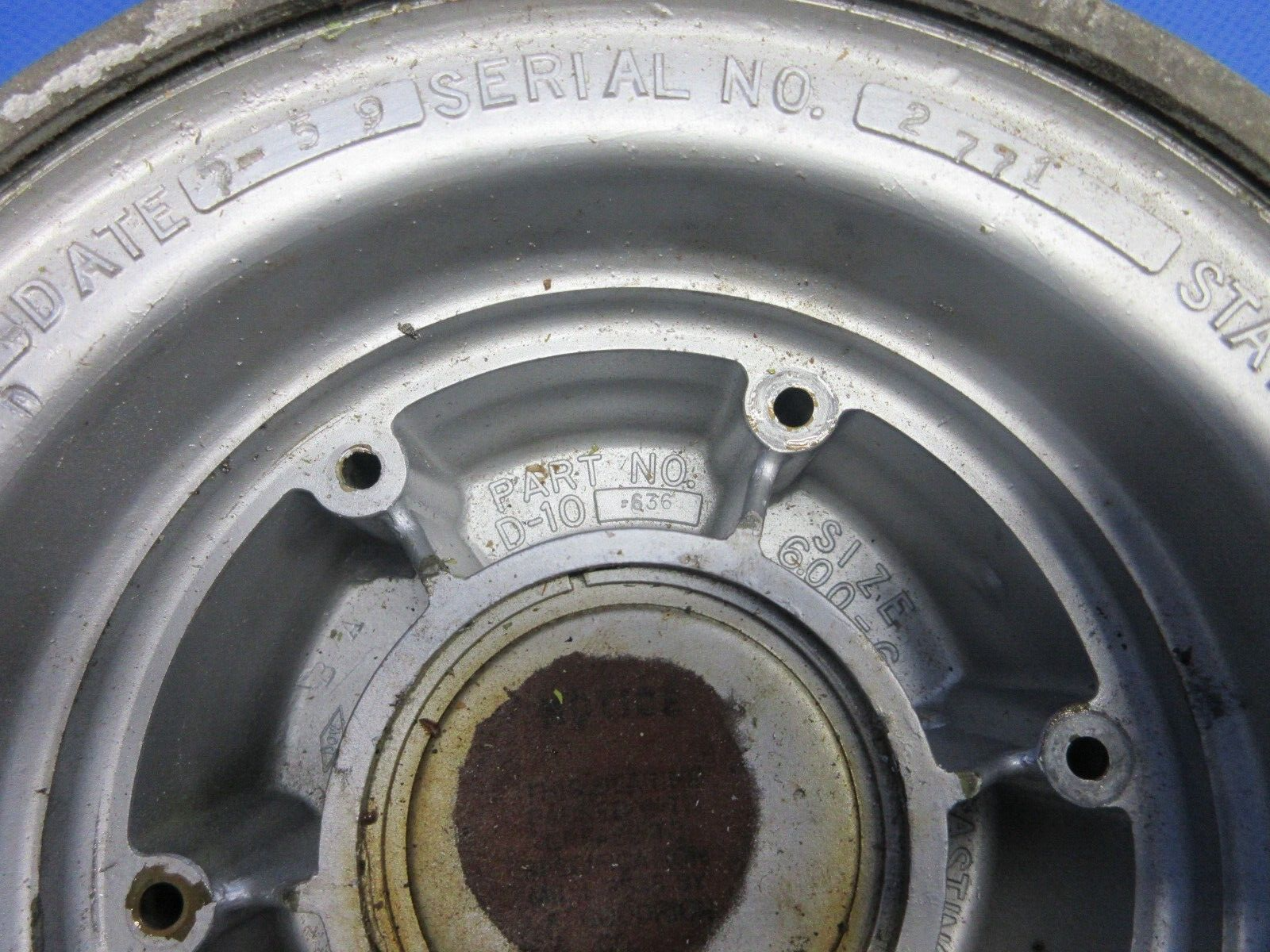 B.F. Goodrich CAA-TSO-C26 Wheel 6.00-6 P/N D3761-MD (0224-1079)8