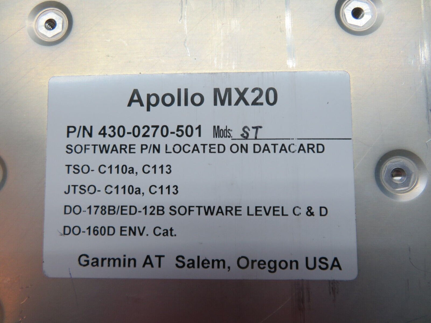 Apollo Multifunctional Display w/ Manual & Rack 430-0270-501 WARRANTY (0724-220)