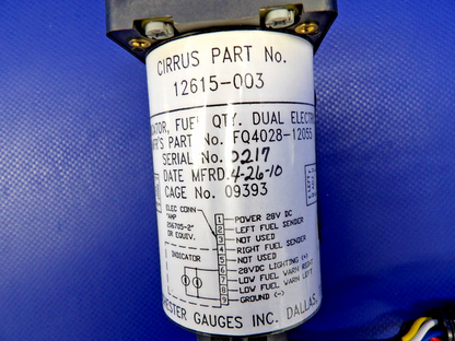 Rochester Dual Electric Fuel Qty Indicator FQ028-12055 WARRANTY (0426-1217)2