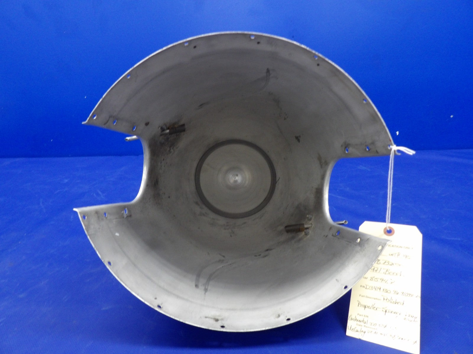 Beech 58 Baron McCauley Polished 2-Blade Propeller Spinner P/N D3419 (0226-2025)16