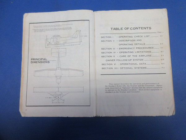 Cessna 150 / 150L Owners Manual & Illustrated Parts Catalog D971-3-13 (1124-703)