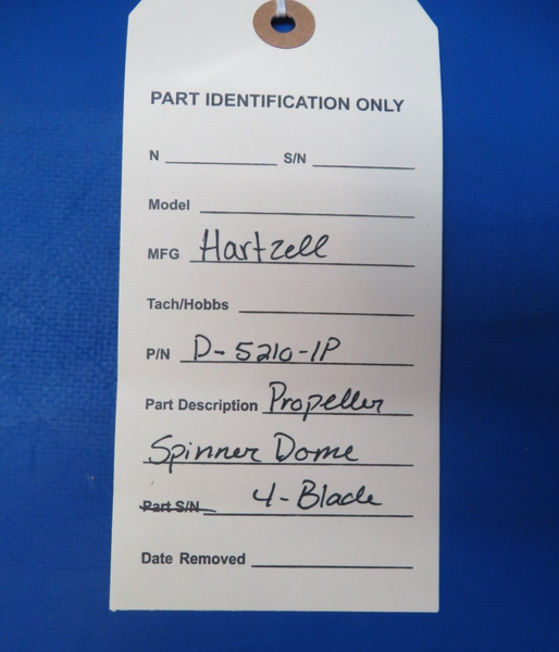 Hartzell 4 - Blade Propeller Spinner Dome P/N D-5210-1P (0823-413)