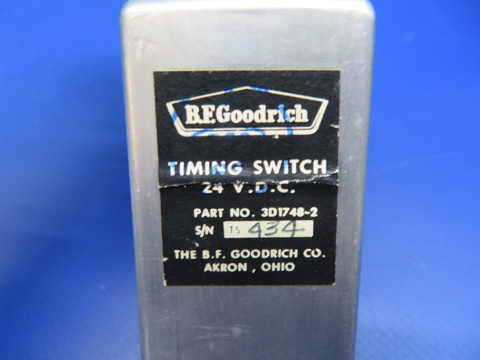 Cessna 421 B.F. Goodrich Timing Switch 24v P/N 3D1748-2 TESTED (0326-136)1