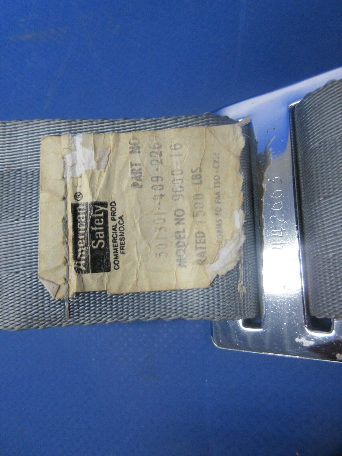 Mooney M20 / M20C American Safety Right Hand Rear Seatbelt P/N 4000 (1024-830)