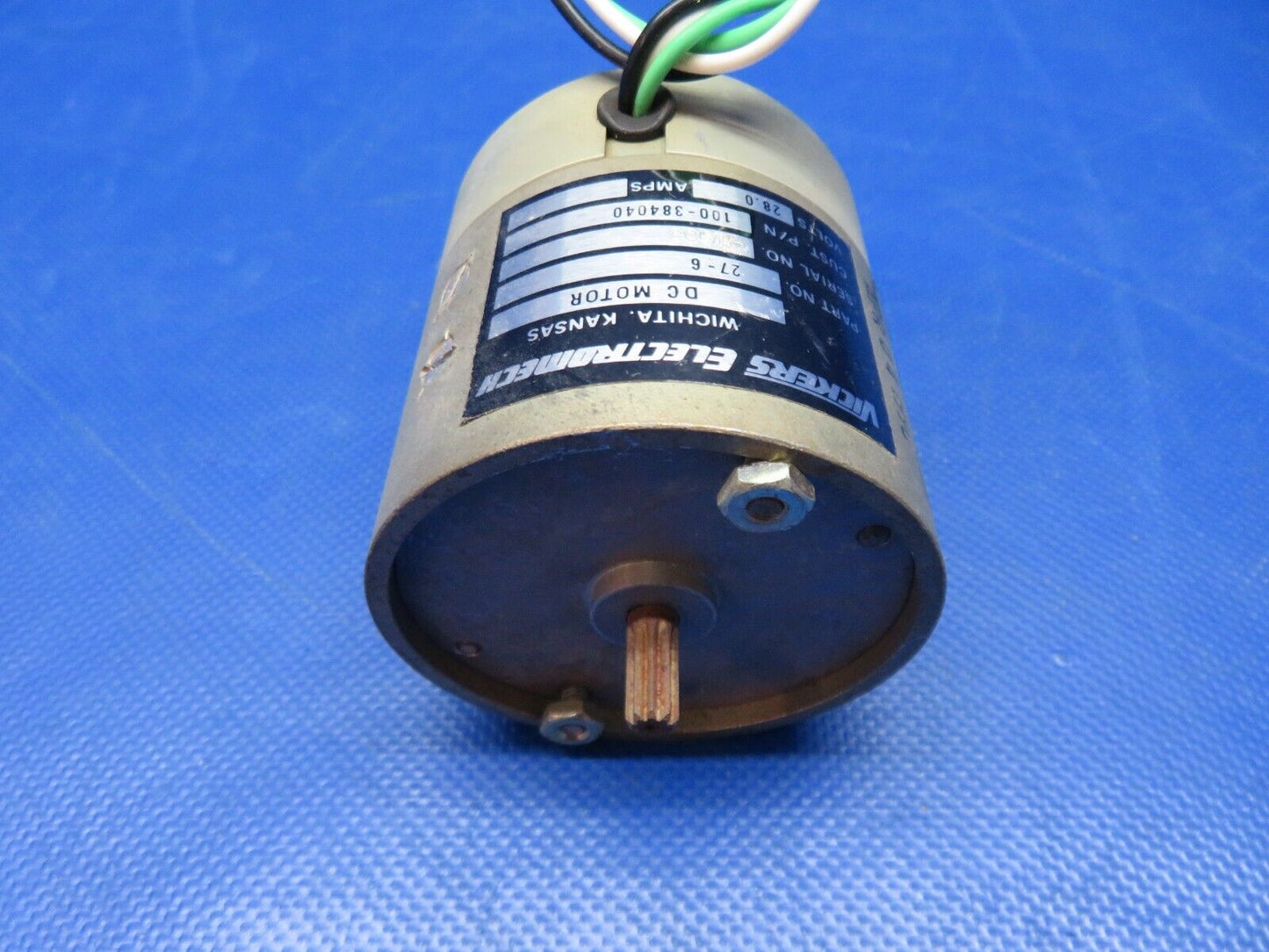 Vickers Electromech Electric Flap Motor 28v P/N 100-384040 TESTED (0424-240)