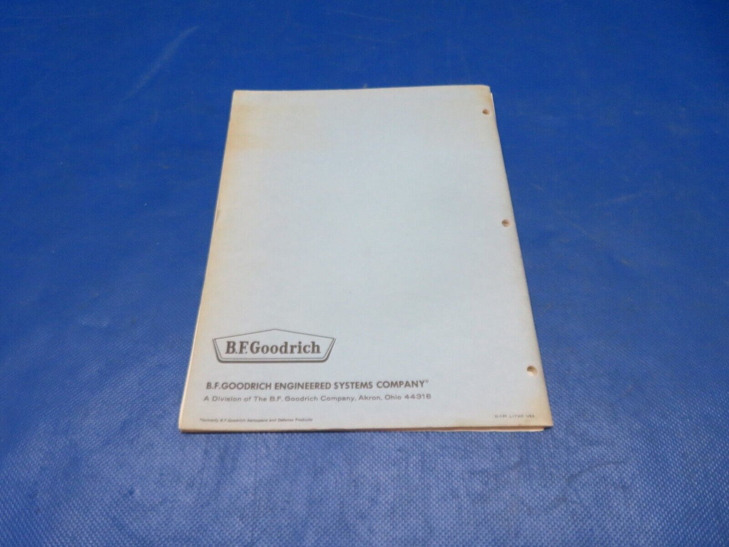 B.F. Goodrich Electrothermal Propeller De-Icing Manual 68-04-712B (1024-194)