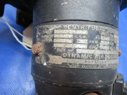 Dynamic Air Centrifugal Blower 27v P/N 0175A-3 TESTED (0424-260)