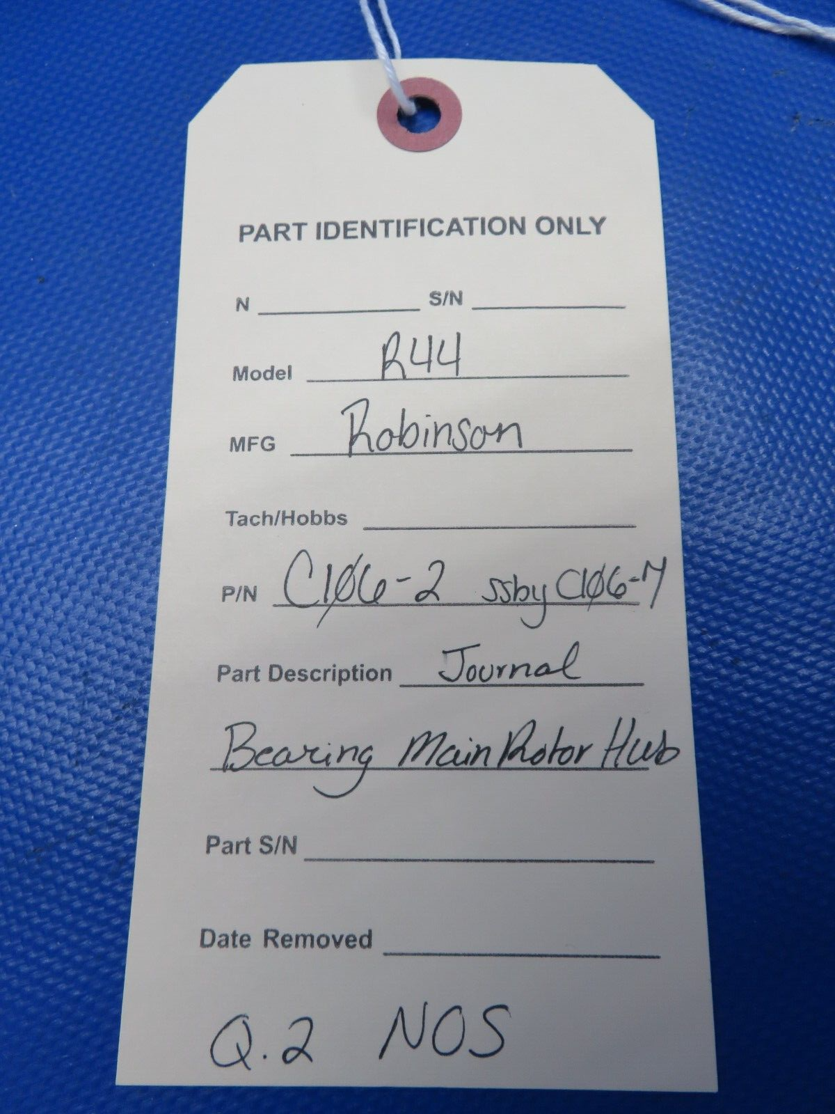 Robinson R44 Journal Bearing Main Rotor Hub P/N C106-2 NOS (0724-1952)
