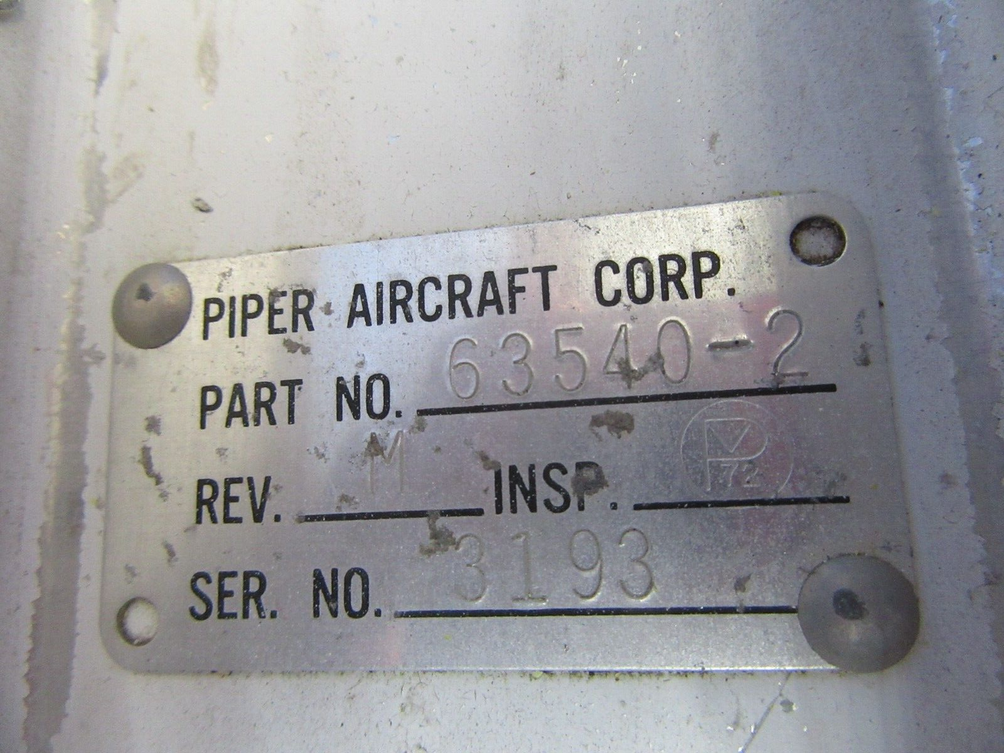 Piper PA-28-180 Rudder P/N 63540-02 (1024-09)